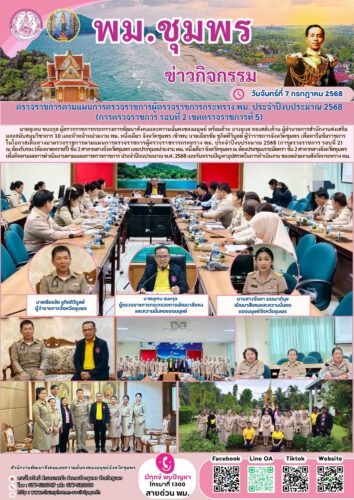 ตรวจราชการตามแผนการตรวจราชการผู้ตรวจราชการกระทรวง พม. ประจำปีงบประมาณ 2568